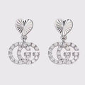 18K Double Gucci Running Earrings