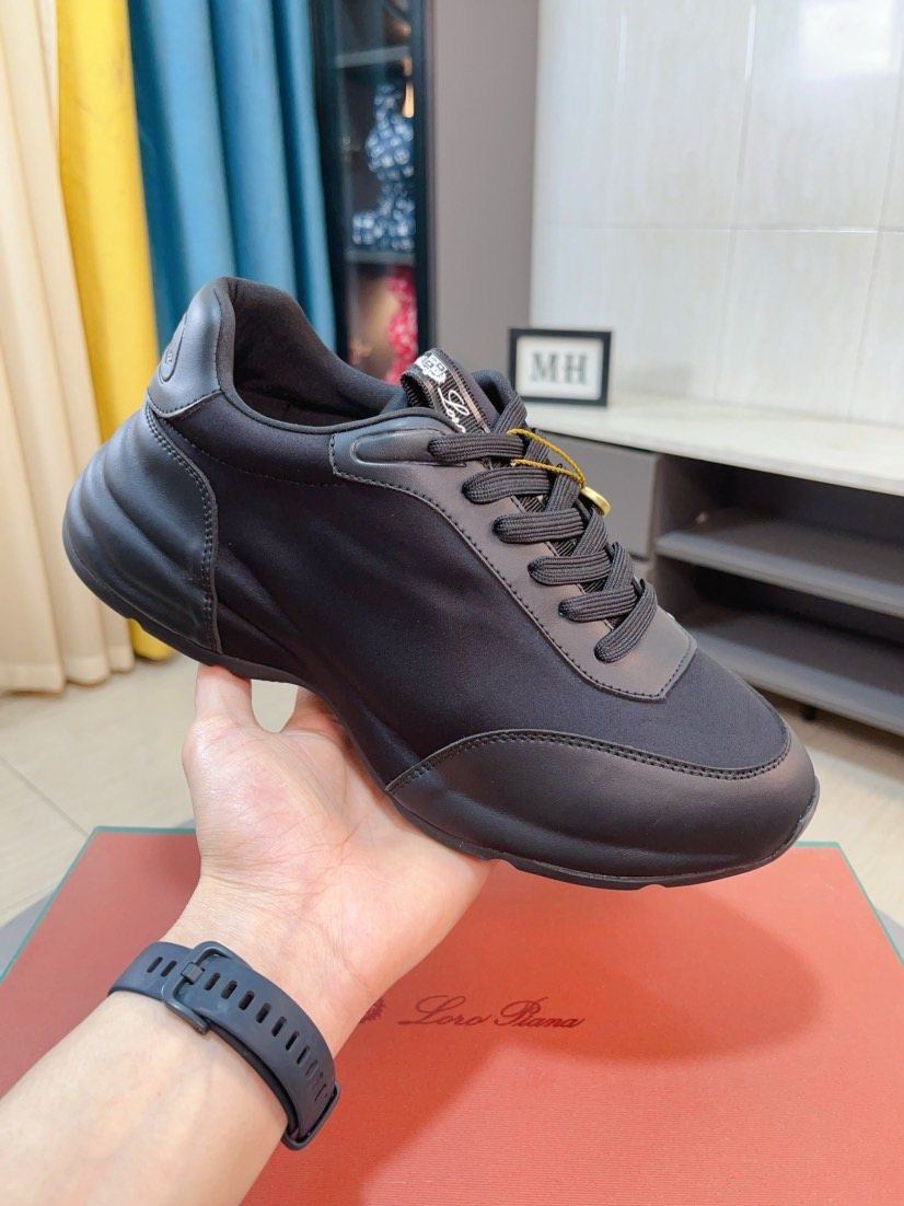 Loro Piana Sculpted-Sole Lace-Up Shoes — model