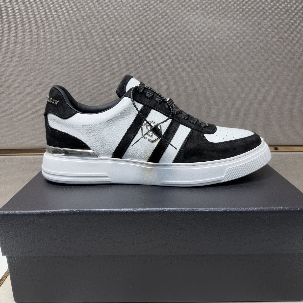 Philipp Plein Men's Paneled Low-Top Sneakers — side