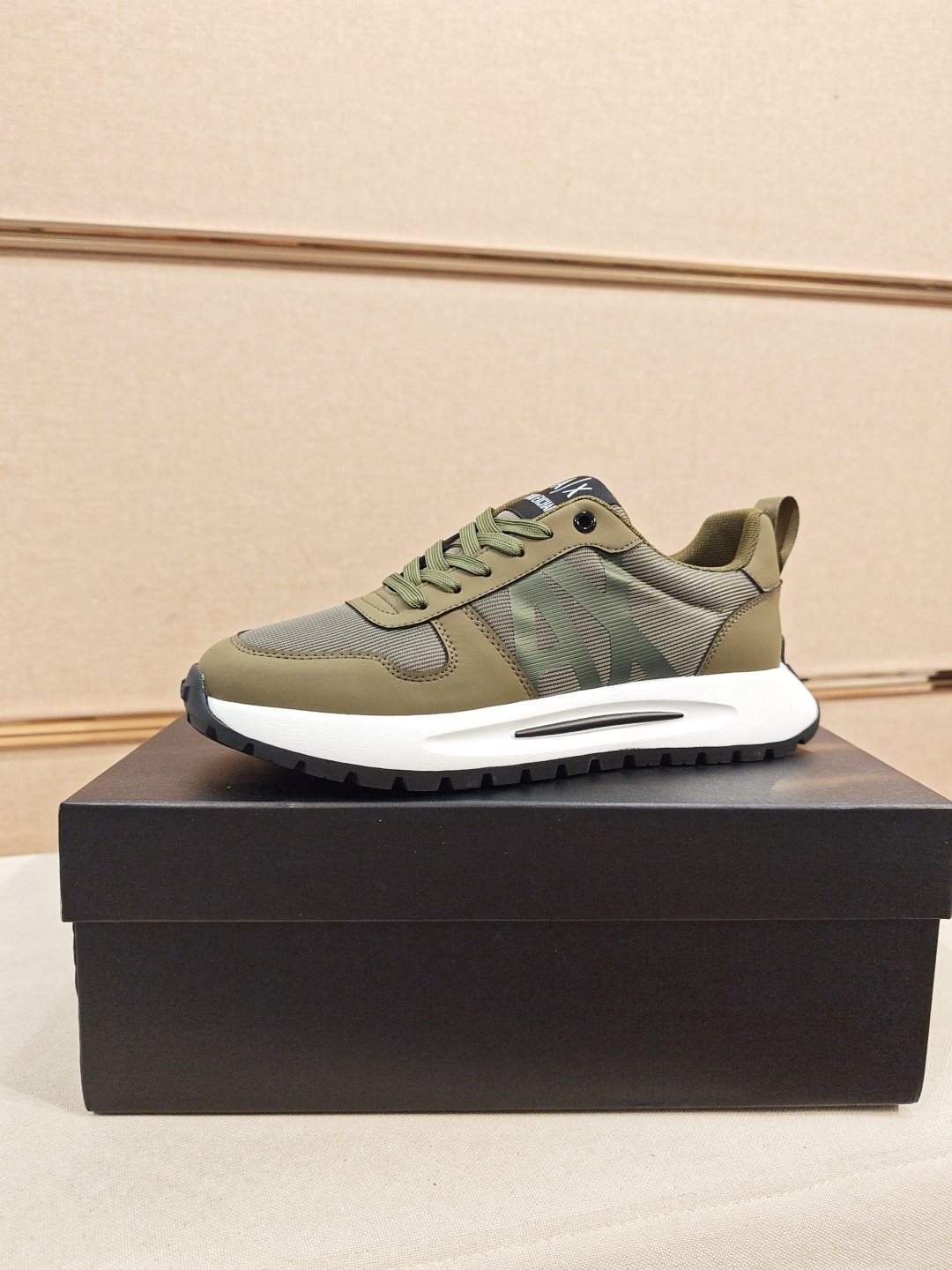 Armani A|X Graphic Lace-Up Sneakers — front