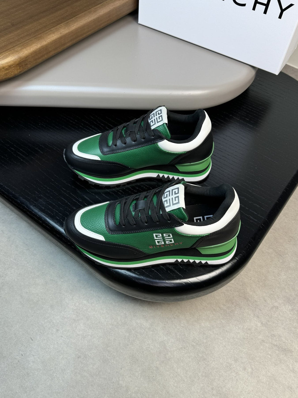 Givenchy Paneled Low-Top Sneakers — front