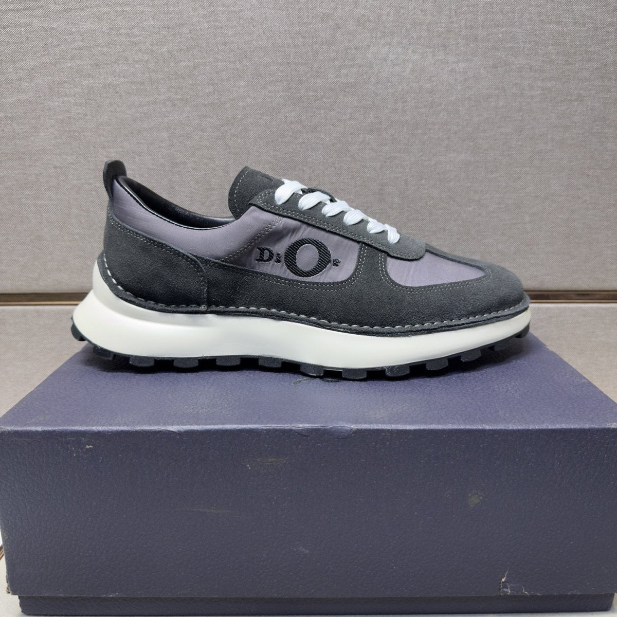 Dior Men's Paneled Low-Top Sneakers — front